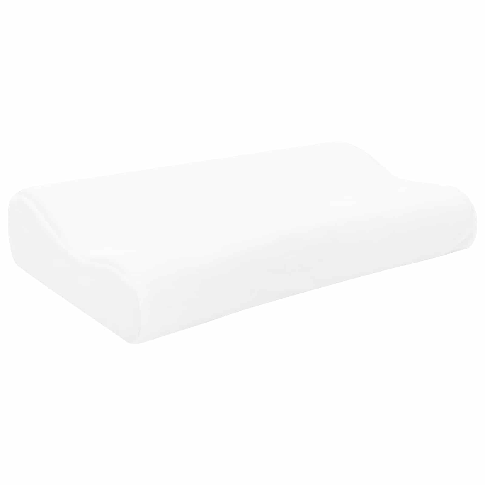 Alvó párna egyszínű fehér 50 x 30 x 10,5 cm memóriahab