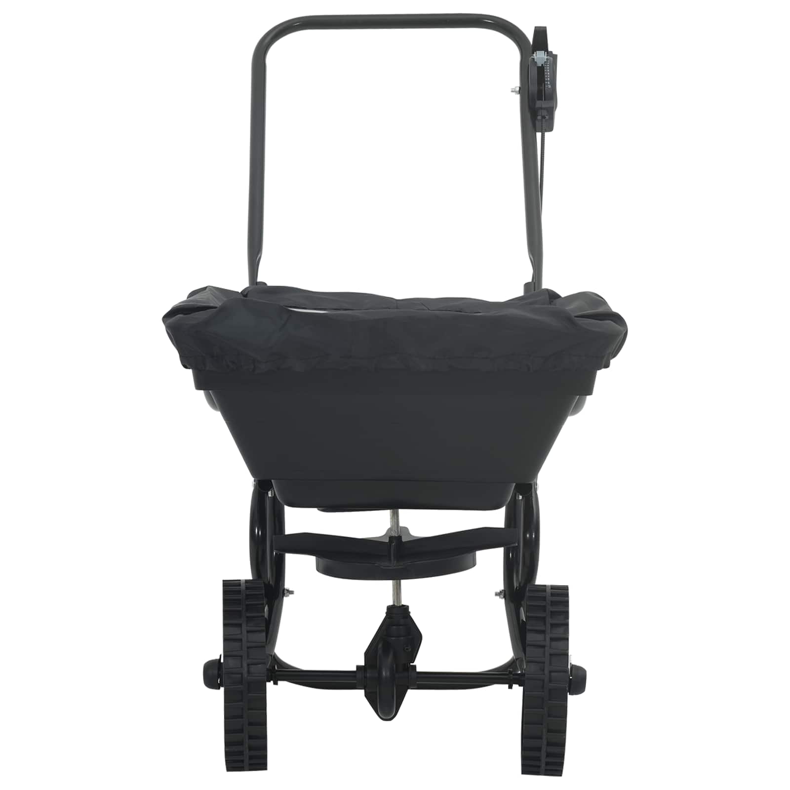 Elterítő fekete 80 x 46 x 75 cm pvc és acél