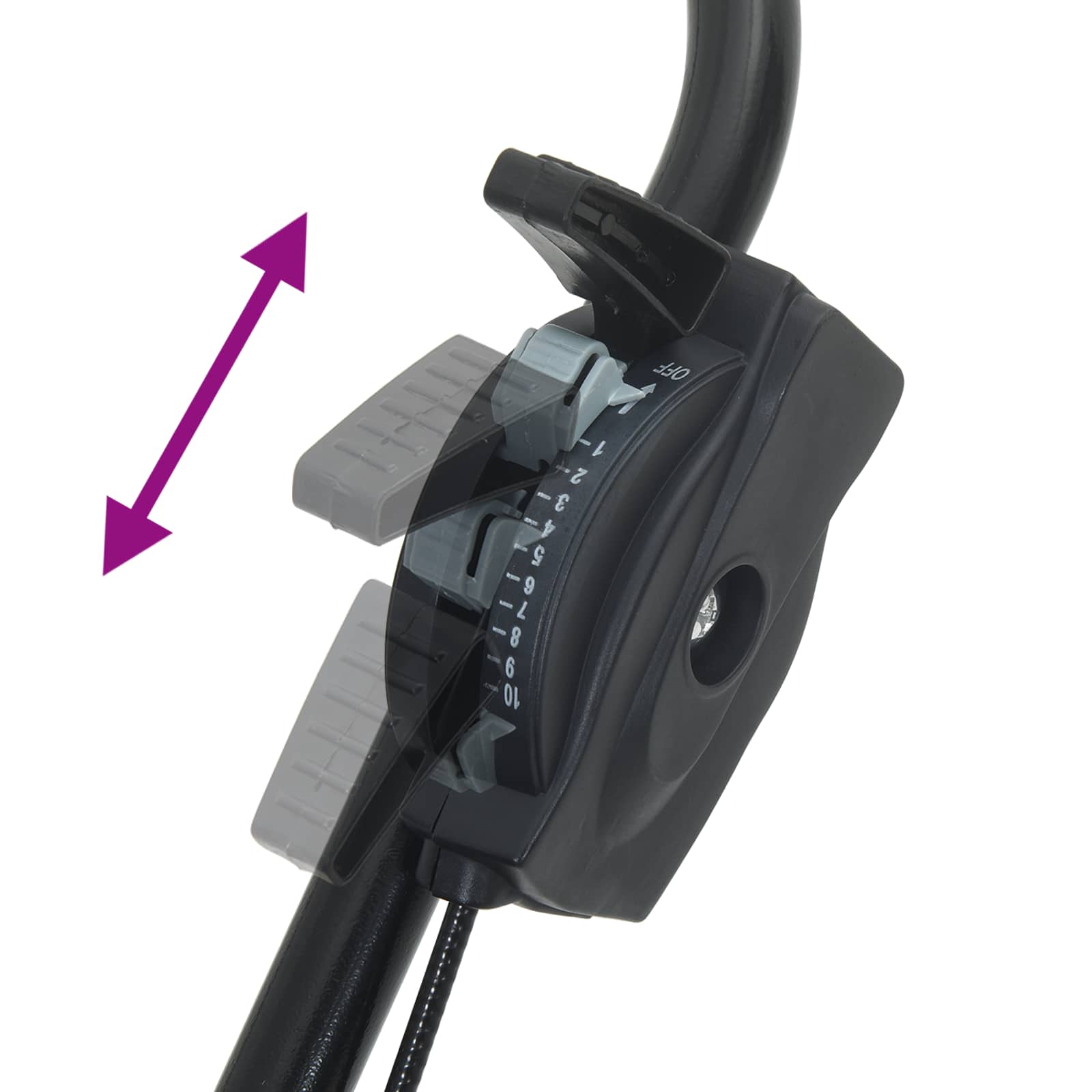 Elterítő fekete 80 x 46 x 75 cm pvc és acél