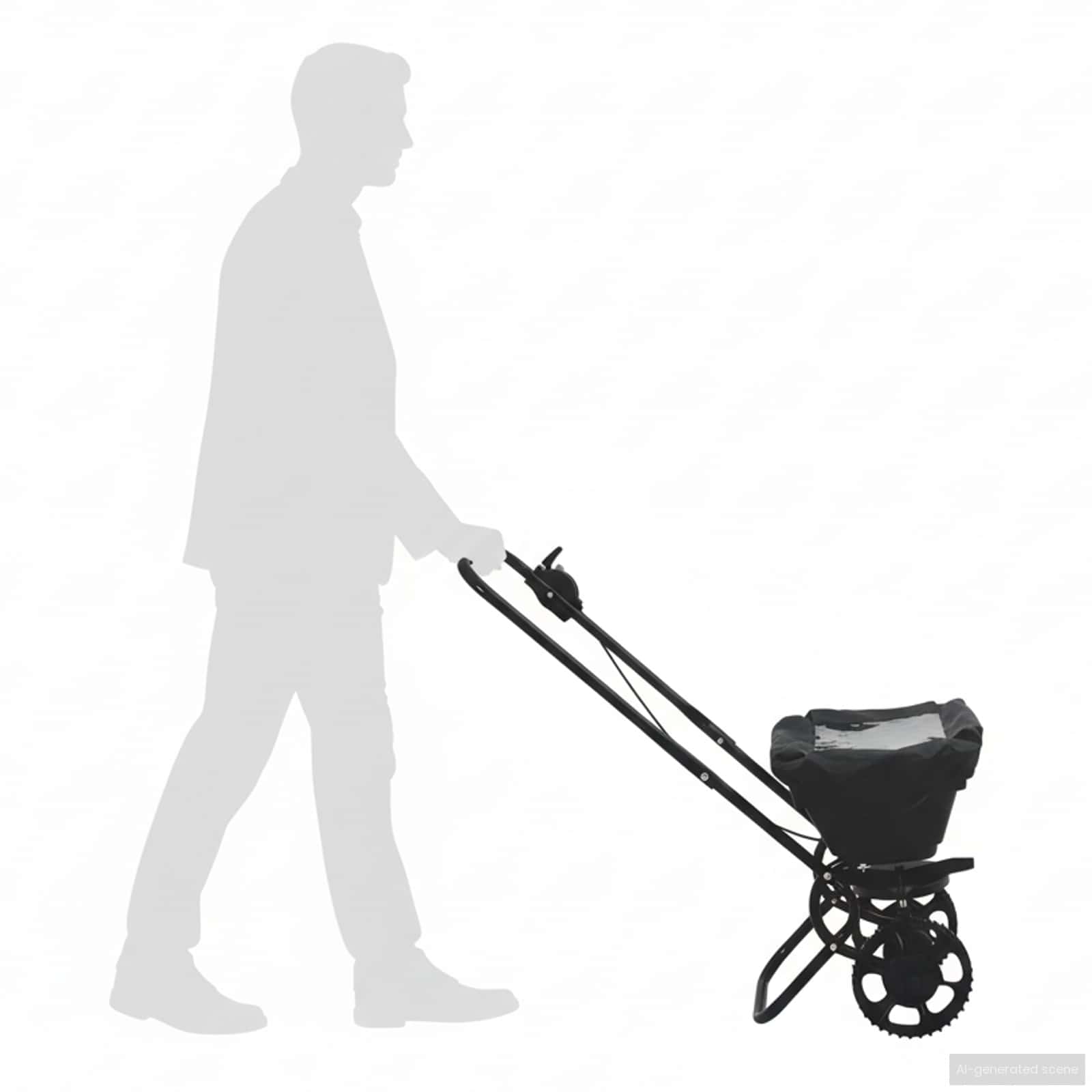 Elterítő fekete 80 x 46 x 75 cm pvc és acél