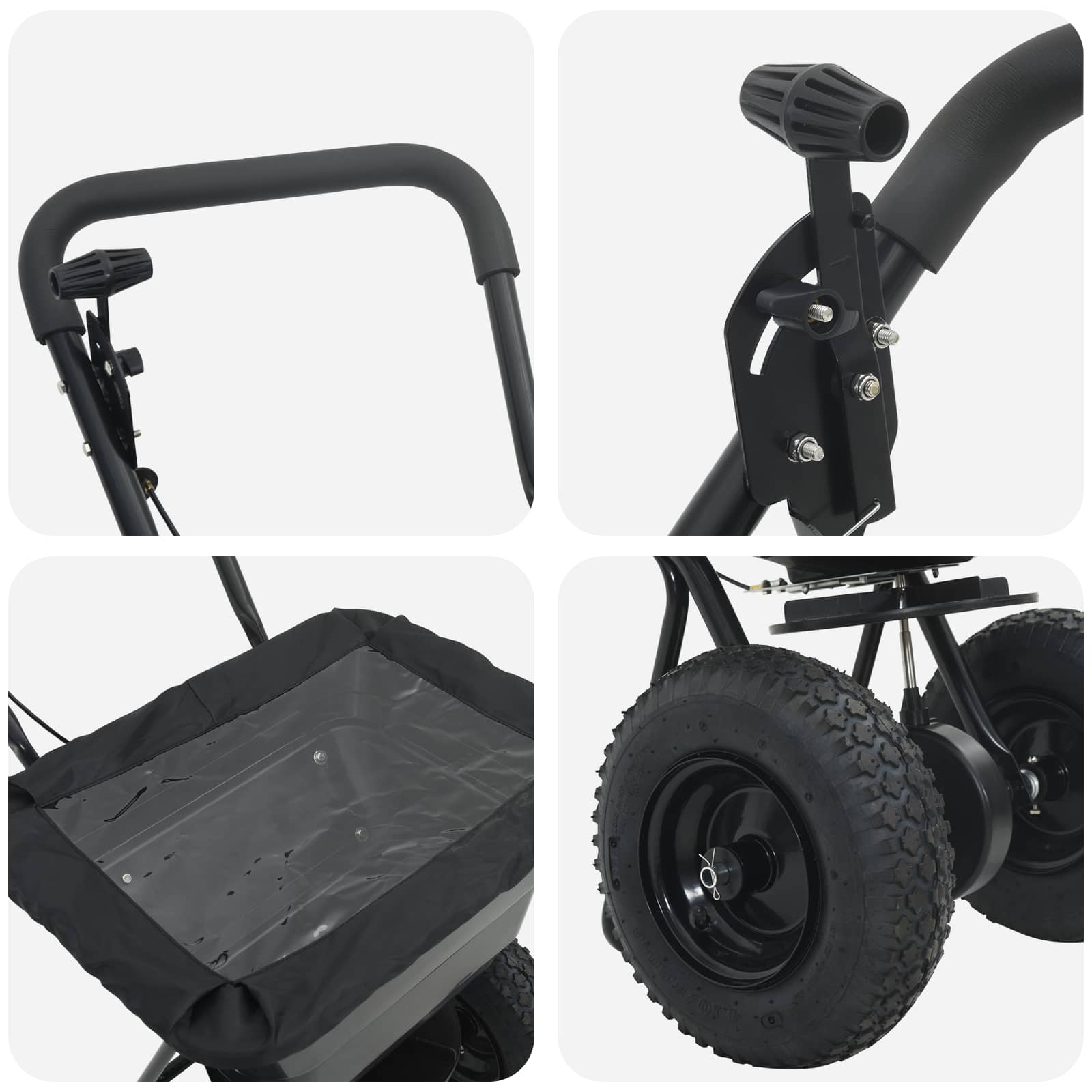 Elterítő fekete 80,5 x 53 x 78,5 cm pvc és acél