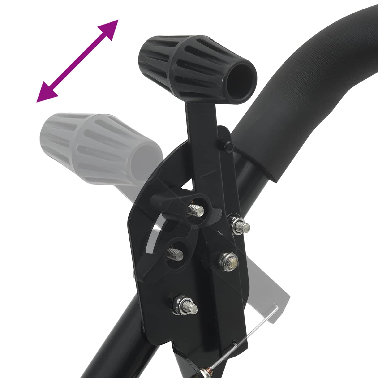 Elterítő fekete 80,5 x 53 x 78,5 cm pvc és acél