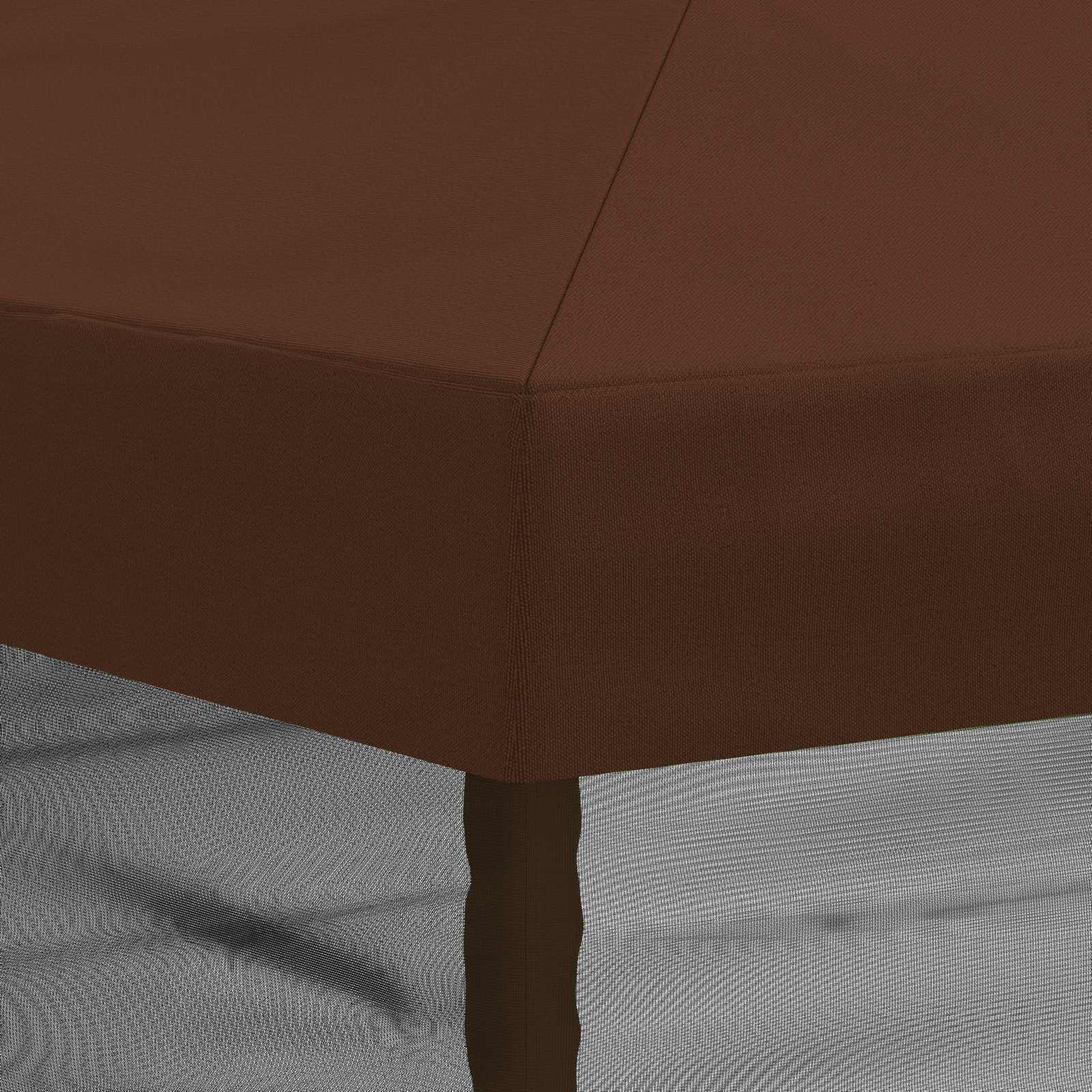 Napernyő ponyva oldalfalakkal 6 x 3 m barna poliészter 190