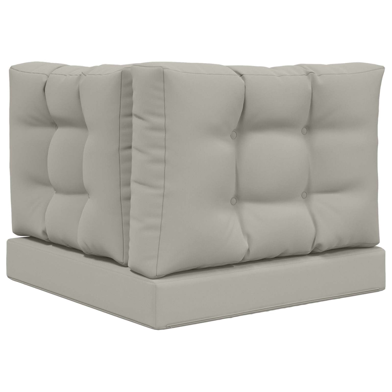 Kültéri kanapé párna 3 pcs szürke poliészter