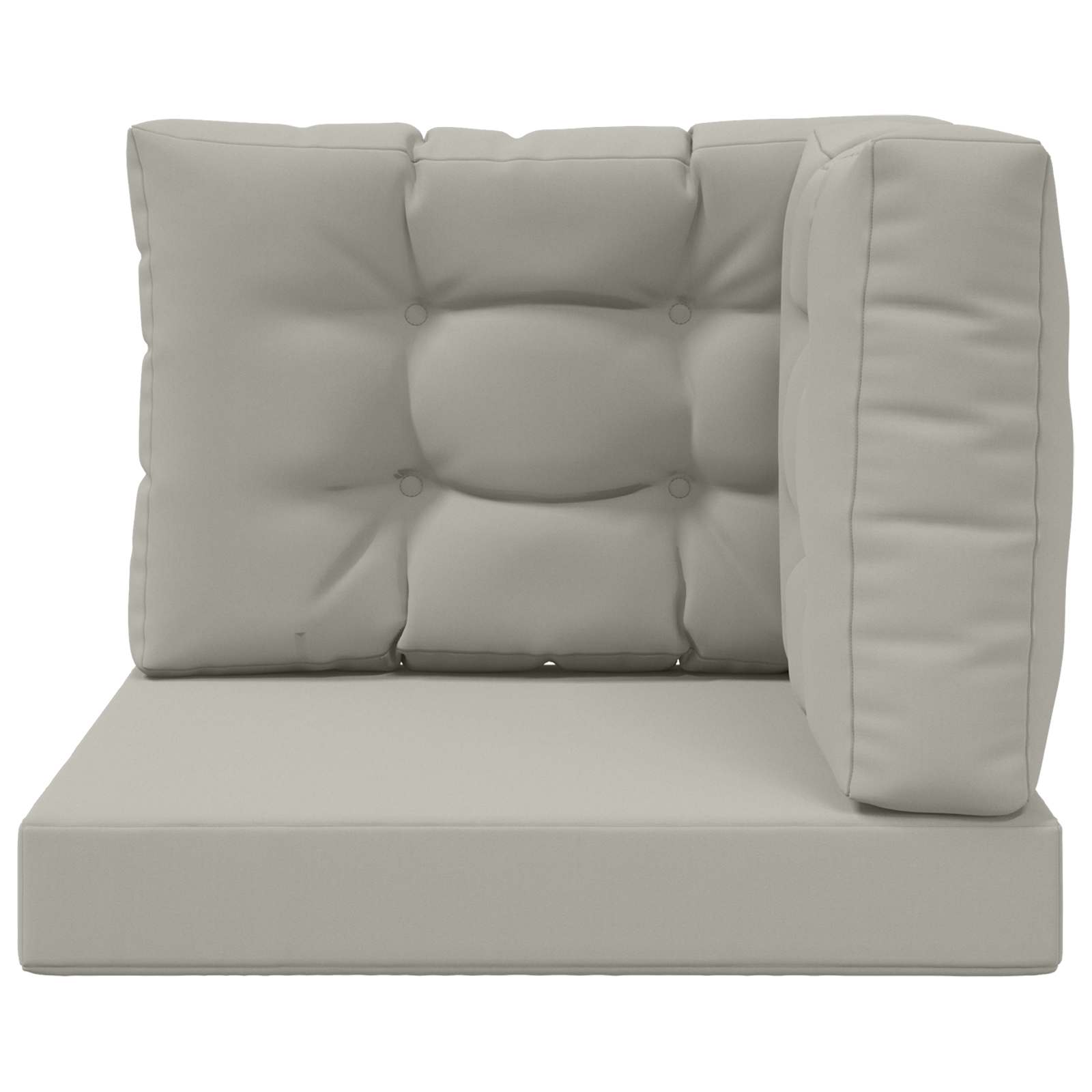 Kültéri kanapé párna 3 pcs szürke poliészter