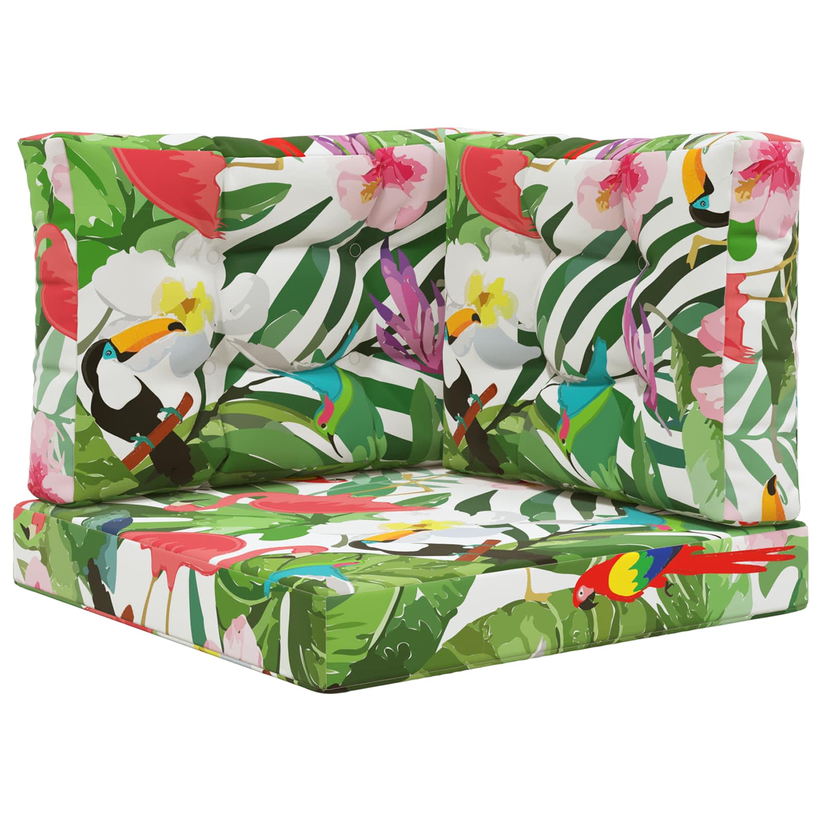 Kültéri kanapé párna 3 pcs színes poliészter