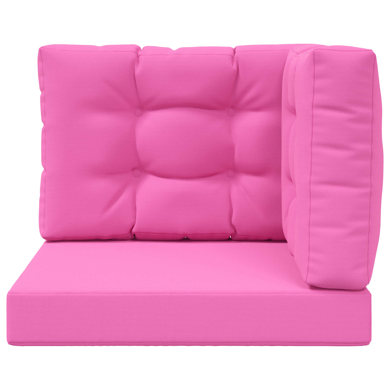 Kültéri kanapé párna 3 pcs rózsaszín poliészter