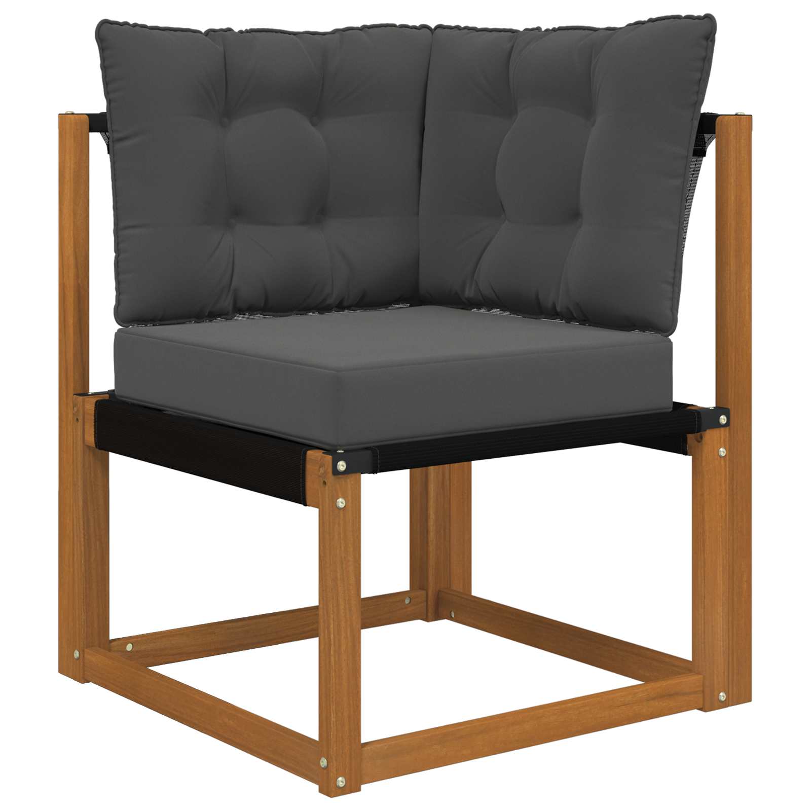 Kültéri kanapé párna 3 pcs antracit poliészter