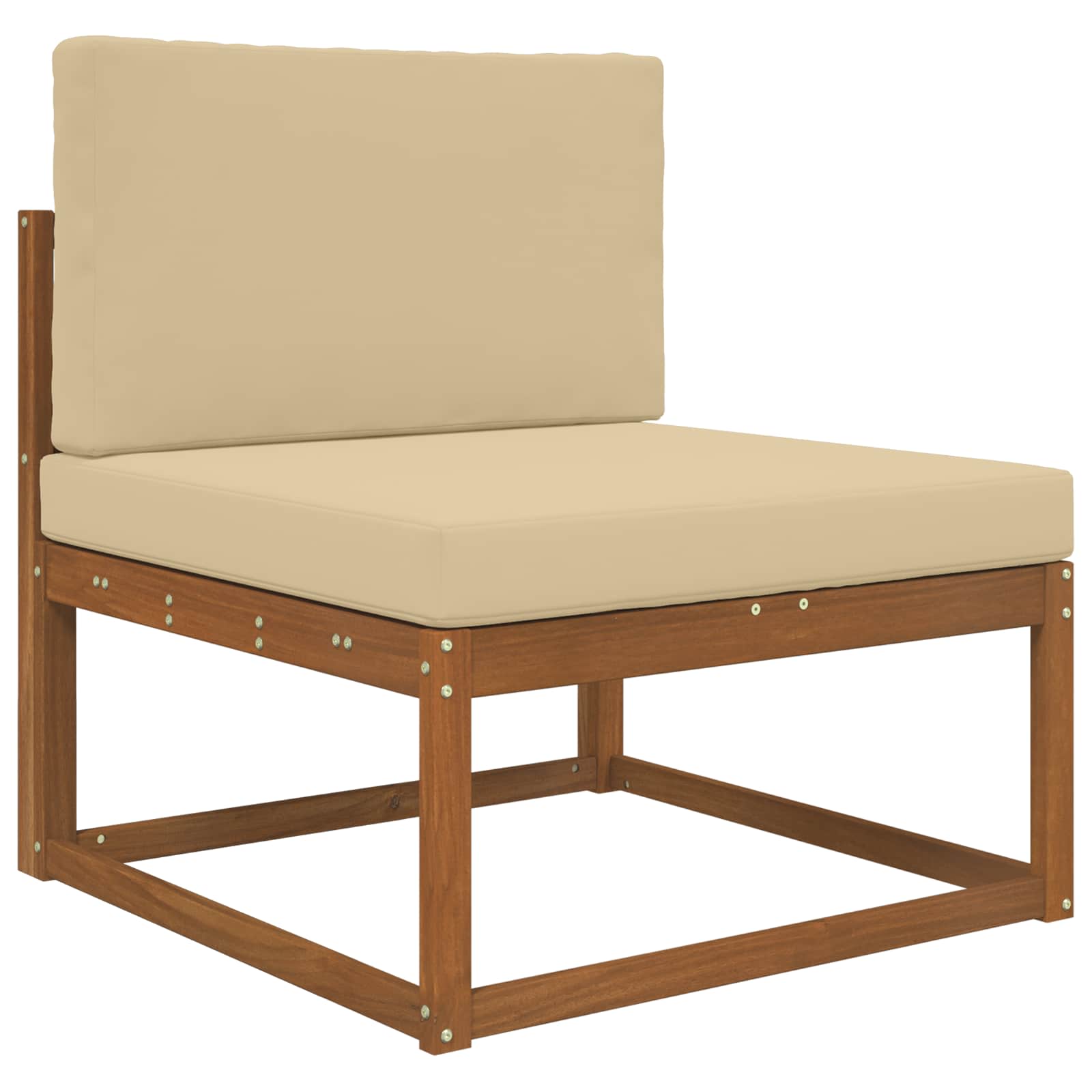 Kültéri kanapé párna 2 pcs bézs poliészter