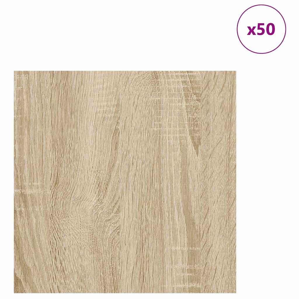 Dekor panelek 50 pcs sonoma tölgy 30 x 30 x 0.3 cm faanyag Dekor panelek 50 pcs sonoma tölgy 30 x 30 x 0.3 cm faanyag