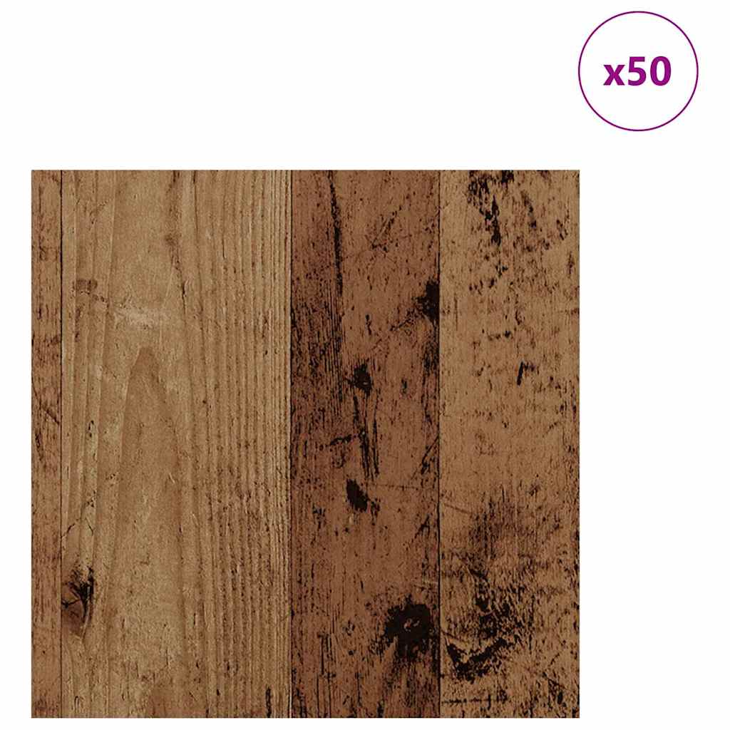 Dekor panelek 50 pcs régi fa 30 x 30 x 0.3 cm faanyag Dekor panelek 50 pcs régi fa 30 x 30 x 0.3 cm faanyag