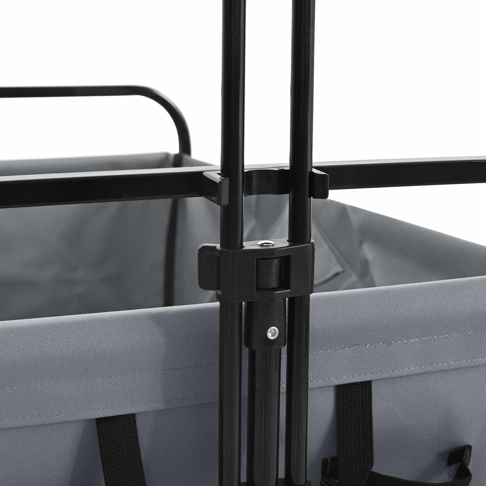 Összecsukható kézi kocsi szürke 89 x 63 x 96 cm