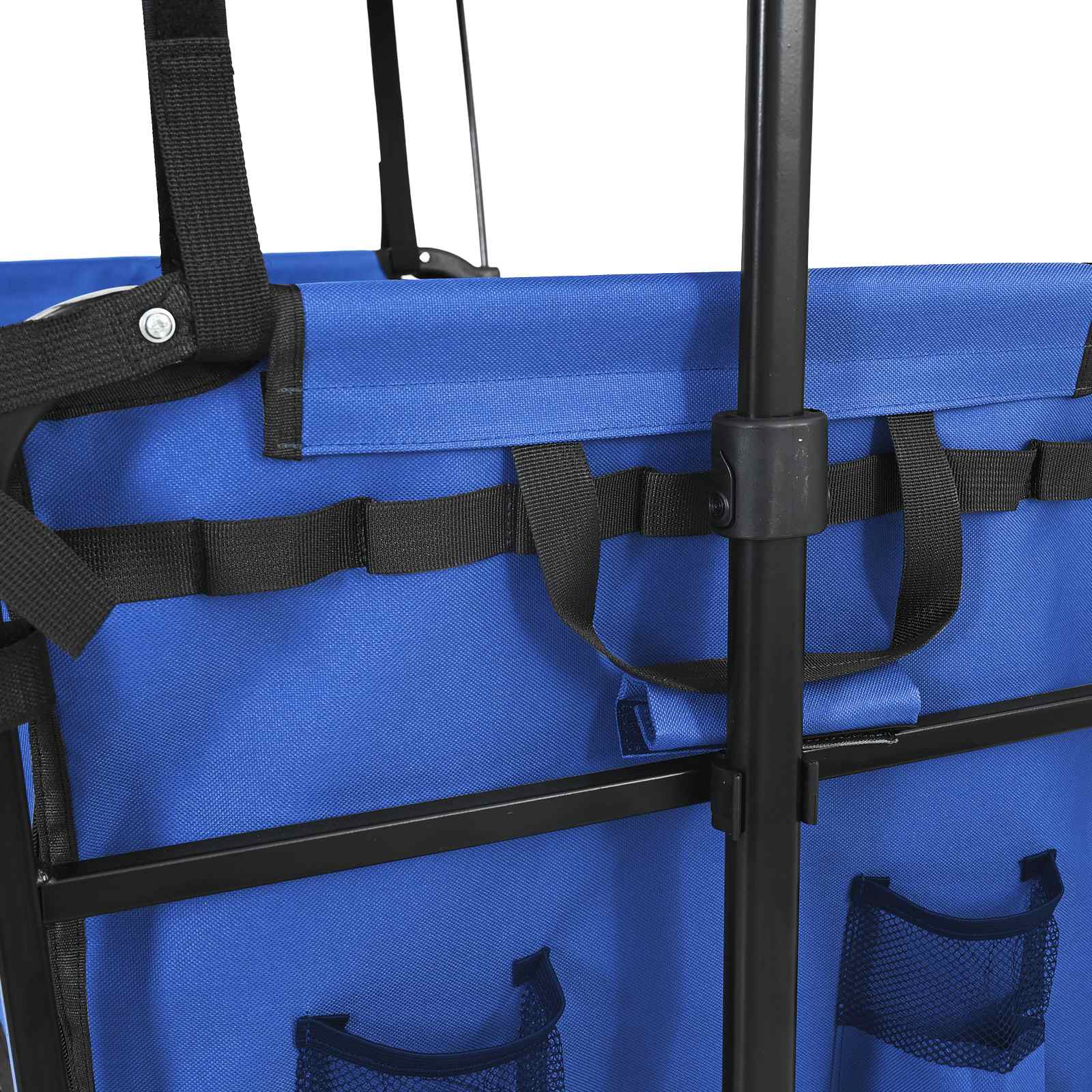 Összecsukható kézi kocsi fekete 105 x 56.5 x 116 cm