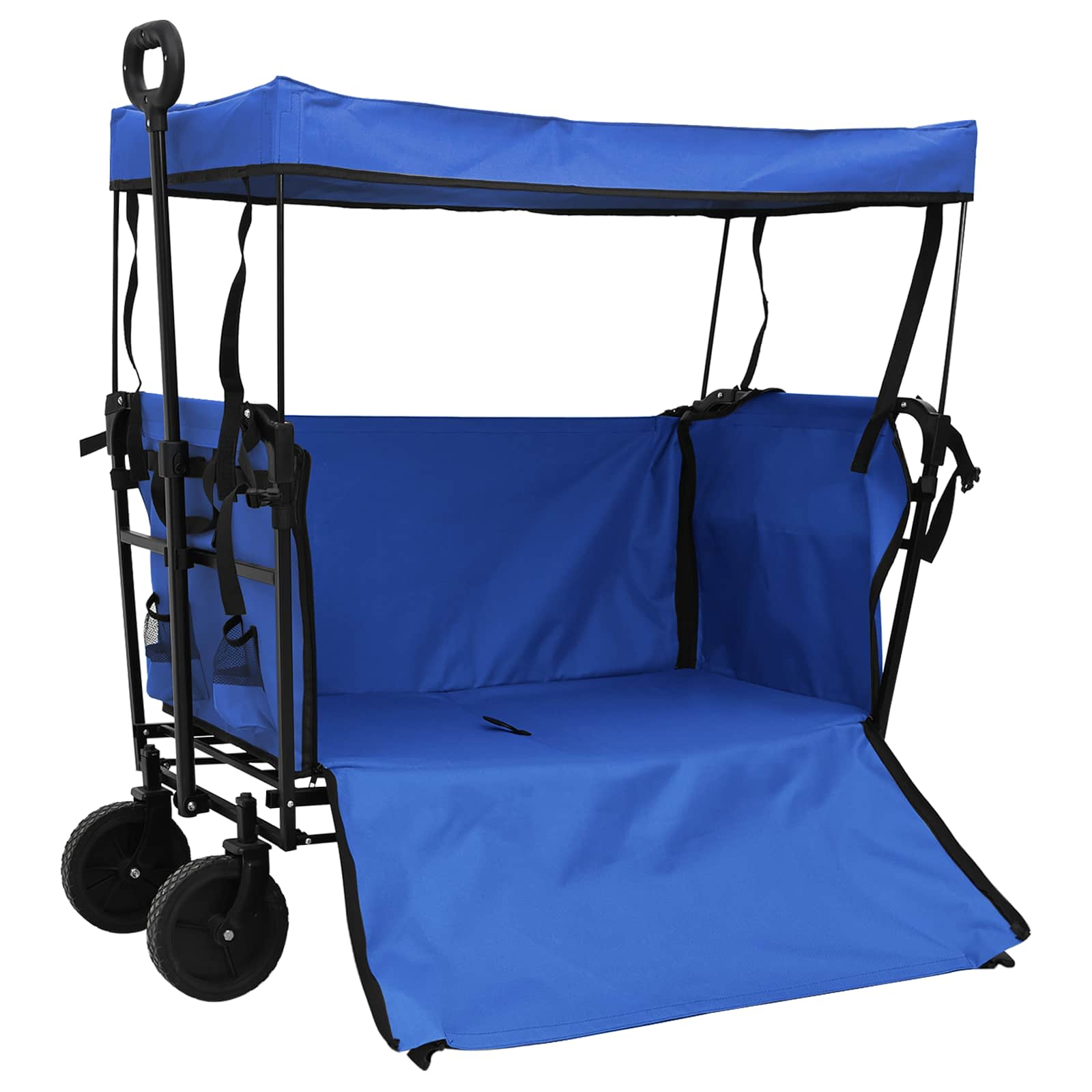 Összecsukható kézi kocsi fekete 105 x 56.5 x 116 cm