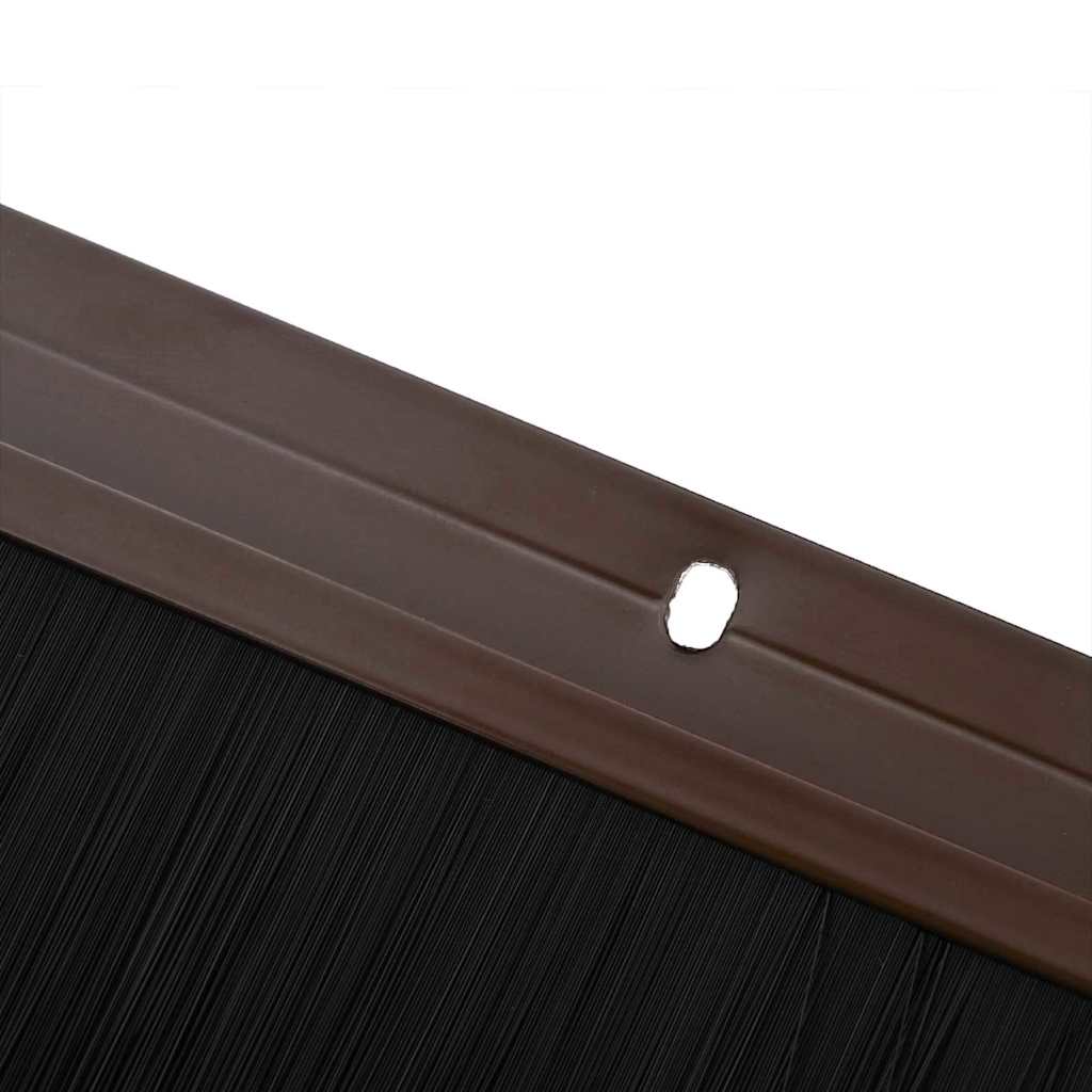 Csavaros ajtó kefe zár 6 pcs barna 100 cm alumínium ötvözet