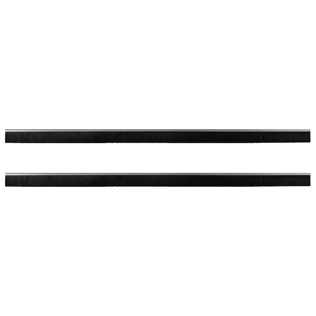 Öntapadó ajtó kefe tömítések 2 pcs ezüst 100 cm