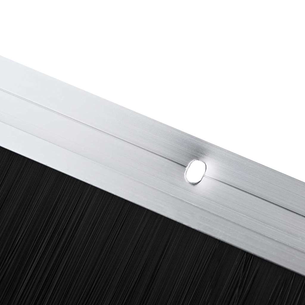 Csavaros ajtó kefe zár 2 pcs ezüst 100 cm alumínium ötvözet