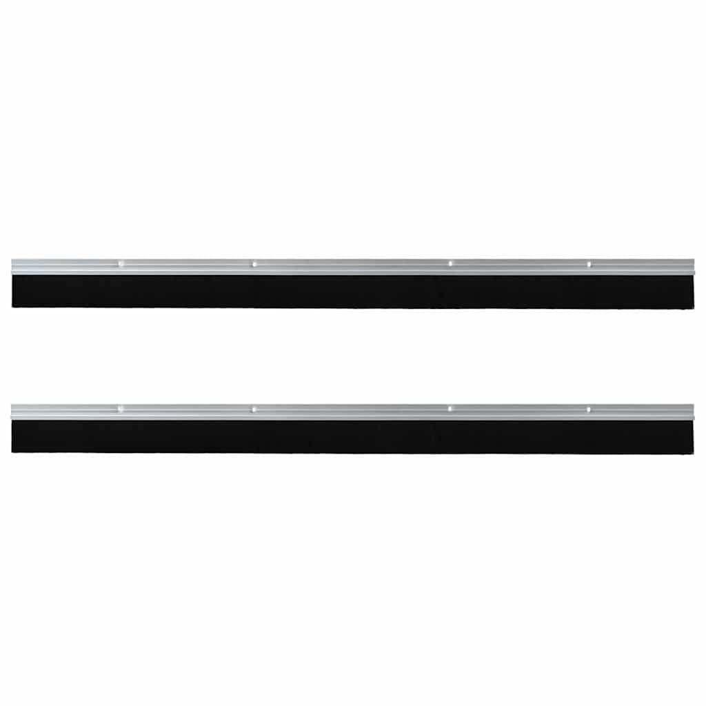 Csavaros ajtó kefe zár 2 pcs ezüst 100 cm alumínium ötvözet