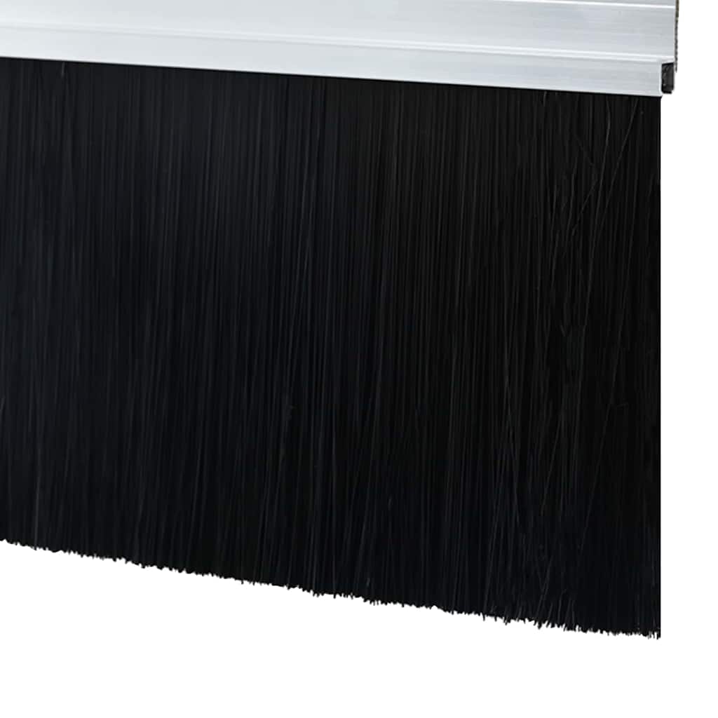 Csavaros ajtó kefe zár 12 pcs ezüst 100 cm alumínium ötvözet