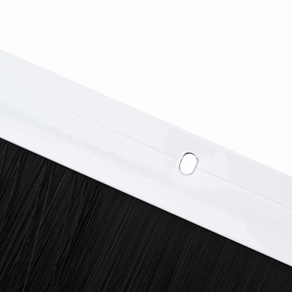 Csavaros ajtó kefe zár 2 pcs fehér 100 cm alumínium ötvözet