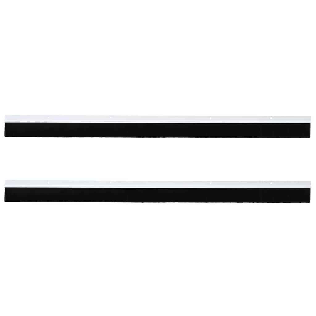 Csavaros ajtó kefe zár 2 pcs fehér 100 cm alumínium ötvözet