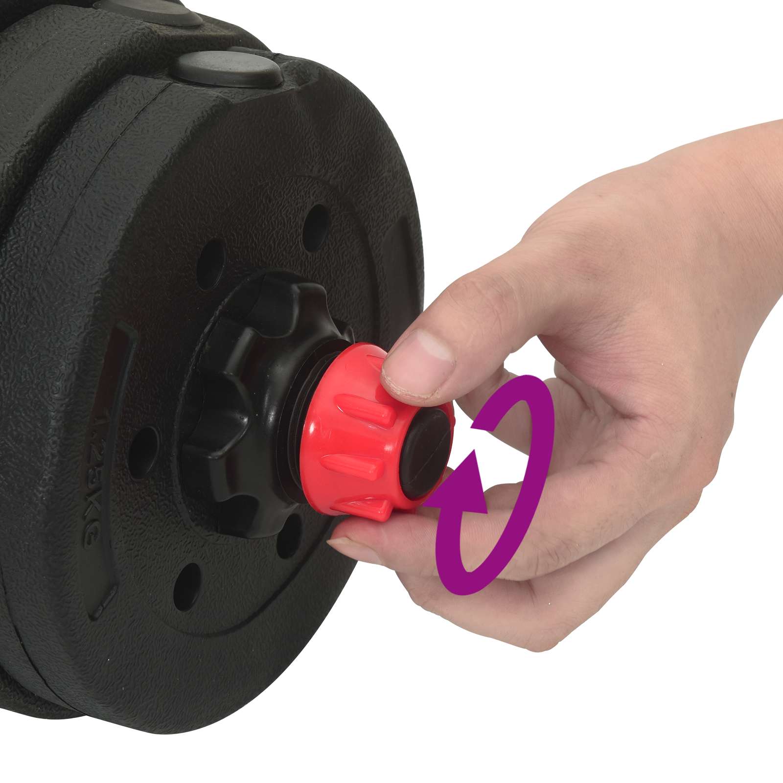 2 az 1-ben súlyzó készlet fekete és piros 121 x 19,5 x 19,5 cm