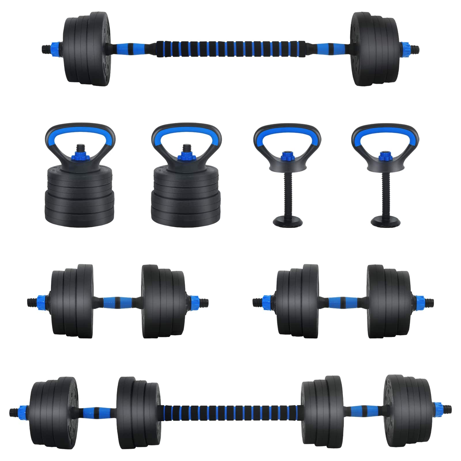 4 az 1-ben súlyzó súlyzós kettlebell készlet 20 kg