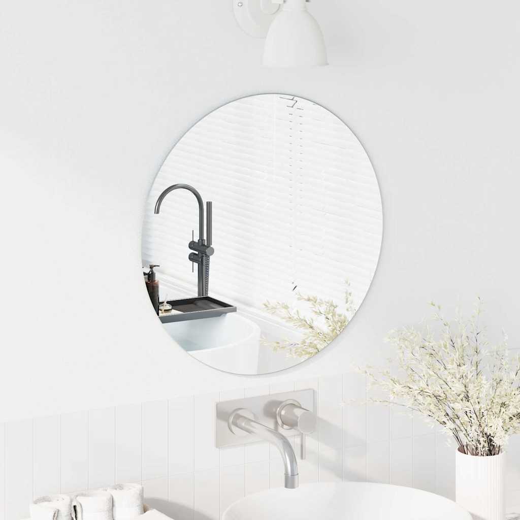 Fali tükör ø 50 cm edzett üveg