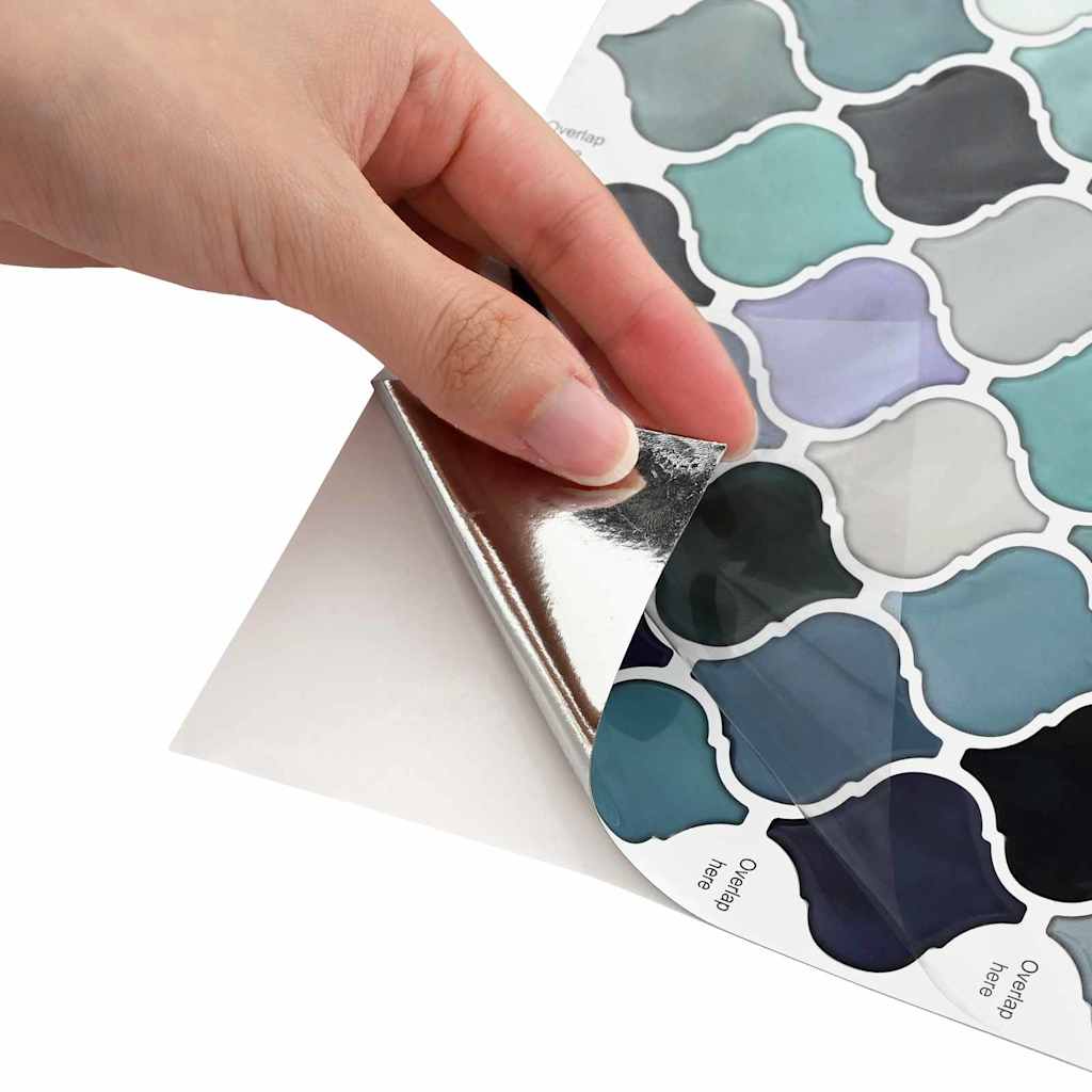 Dekoratív matricák 50 pcs kék zöld 27 x 27 x 0.8 cm