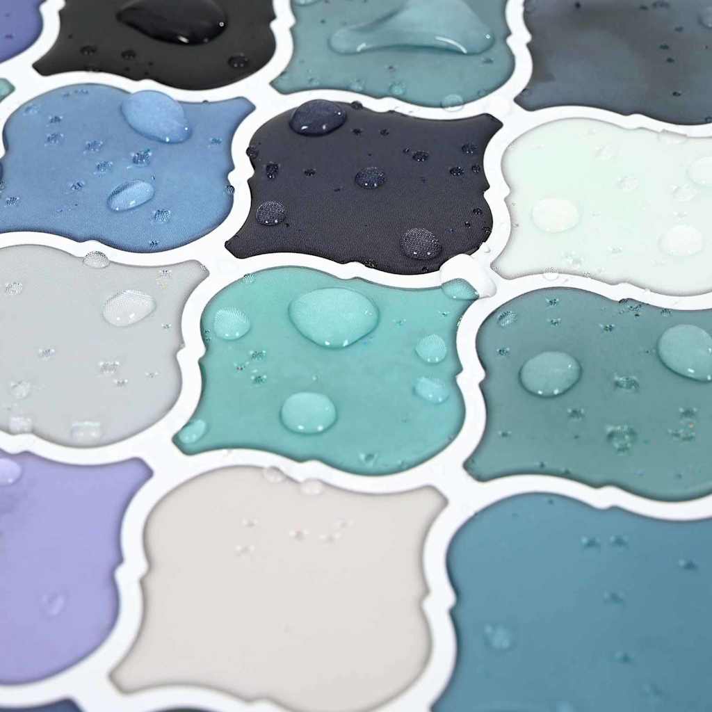 Dekoratív matricák 50 pcs kék zöld 27 x 27 x 0.8 cm