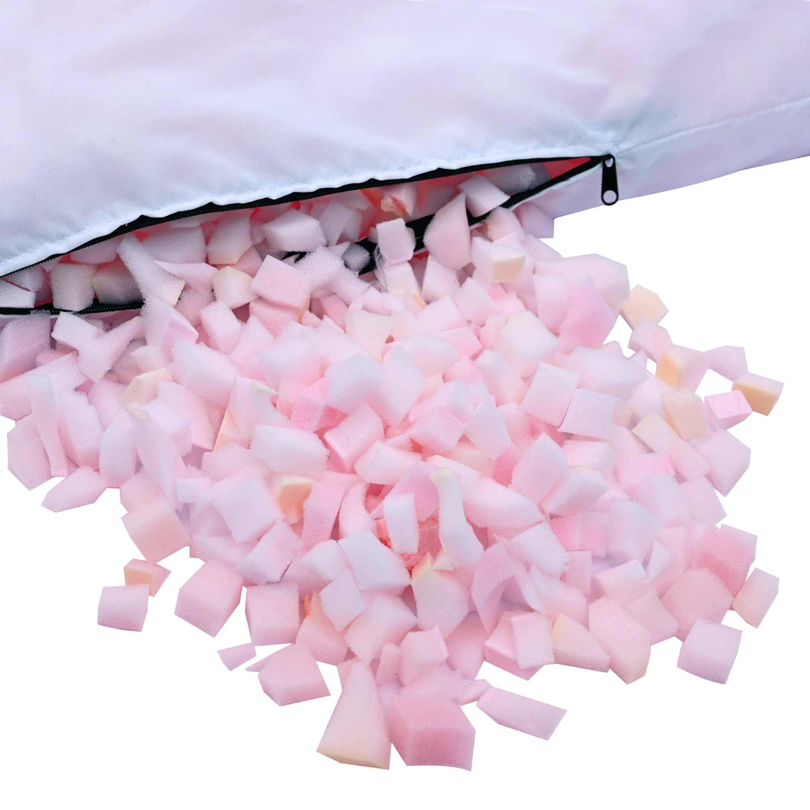 Tépett habtöltet rózsaszín 106 x 46 x 46 cm poliuretán