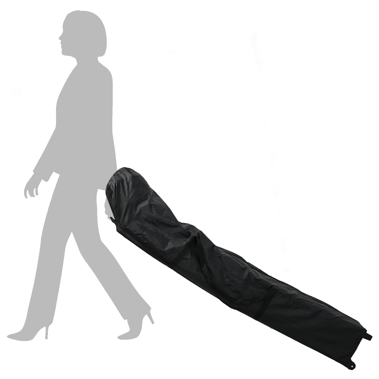 Partysátor barna 200 x 200 x 306 cm oxford szövet