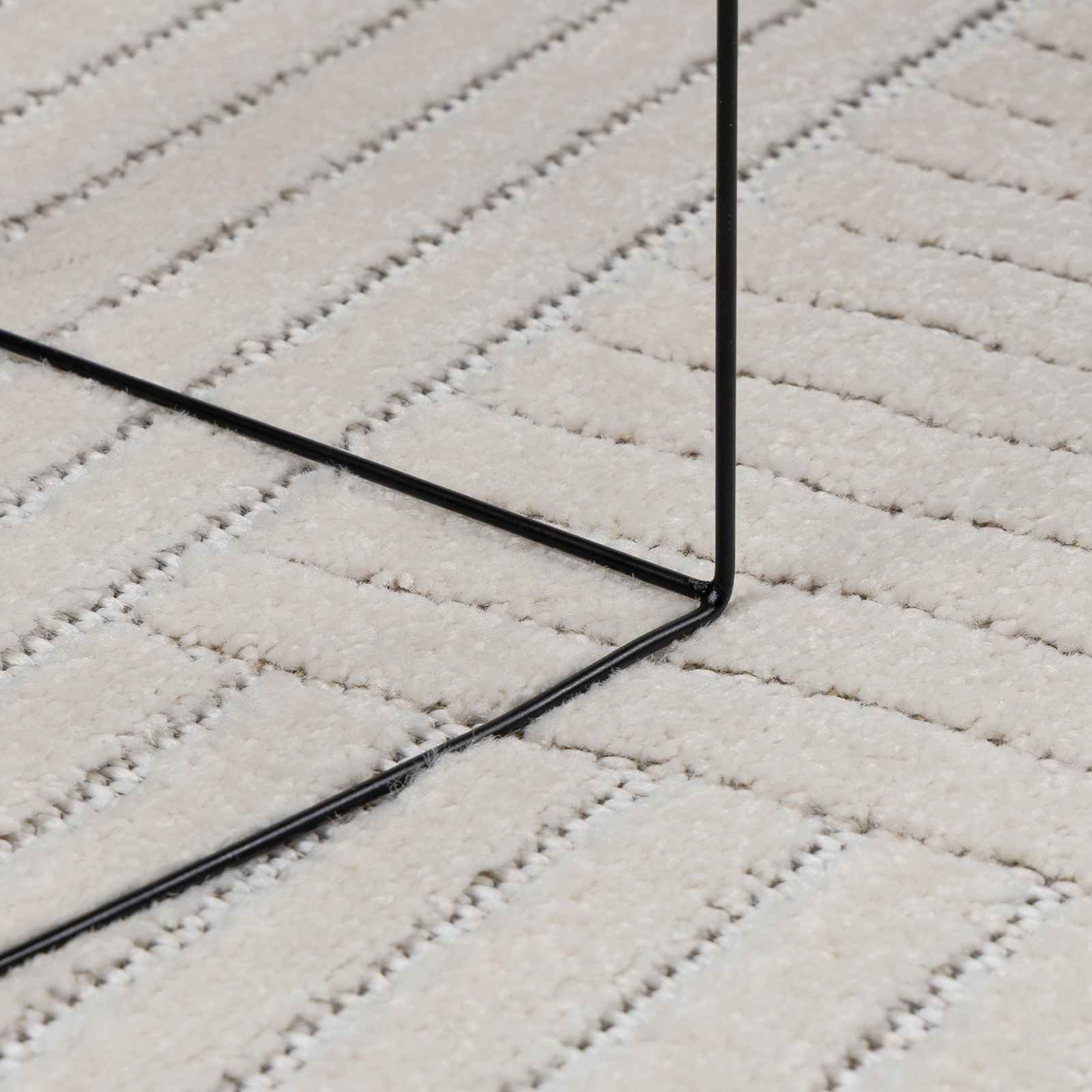 Területszőnyegek négyszögletes krém 340 x 240 cm