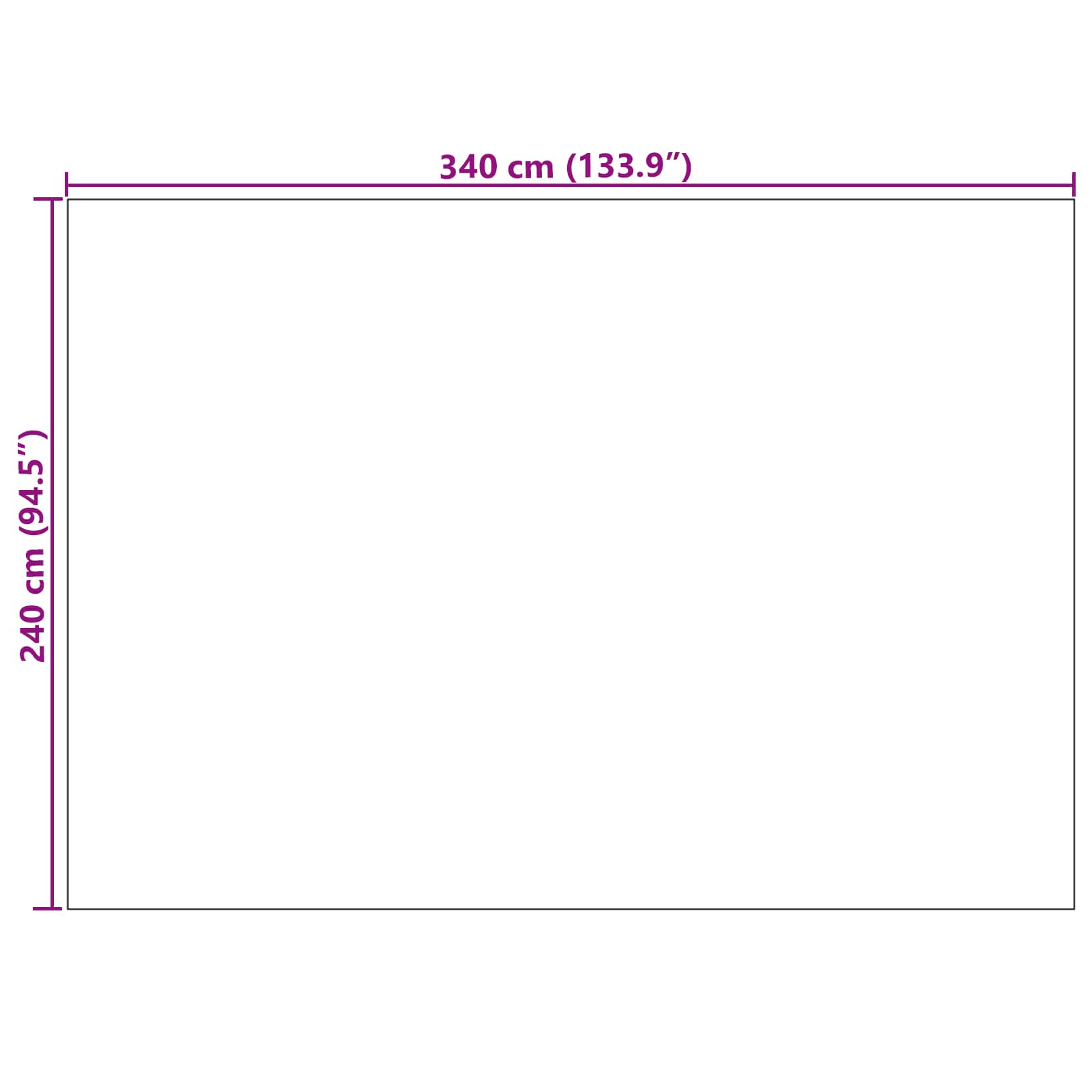 Területszőnyegek négyszögletes krém 340 x 240 cm