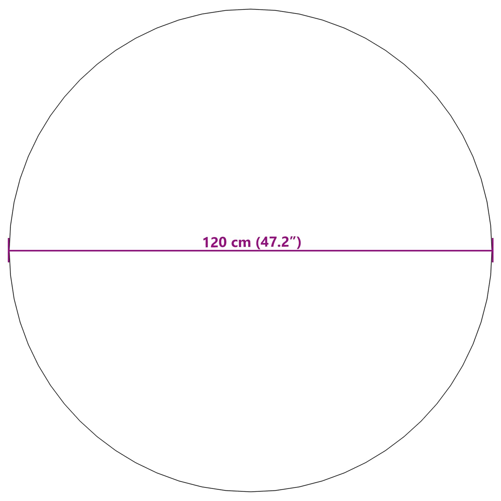 Területszőnyegek kerek szürke ø 120 cm