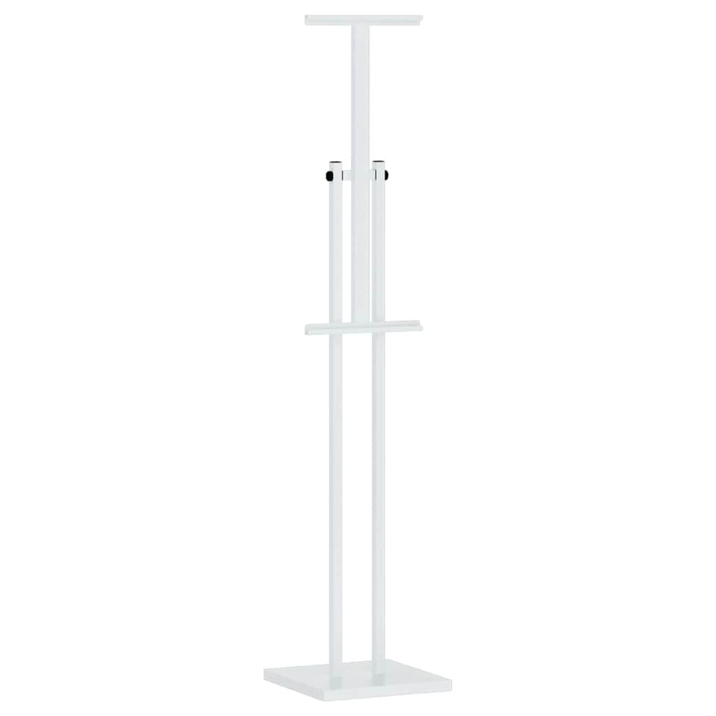 Kiállító állvány 2 db fehér 26,5 x 26,5 x 150 cm acél