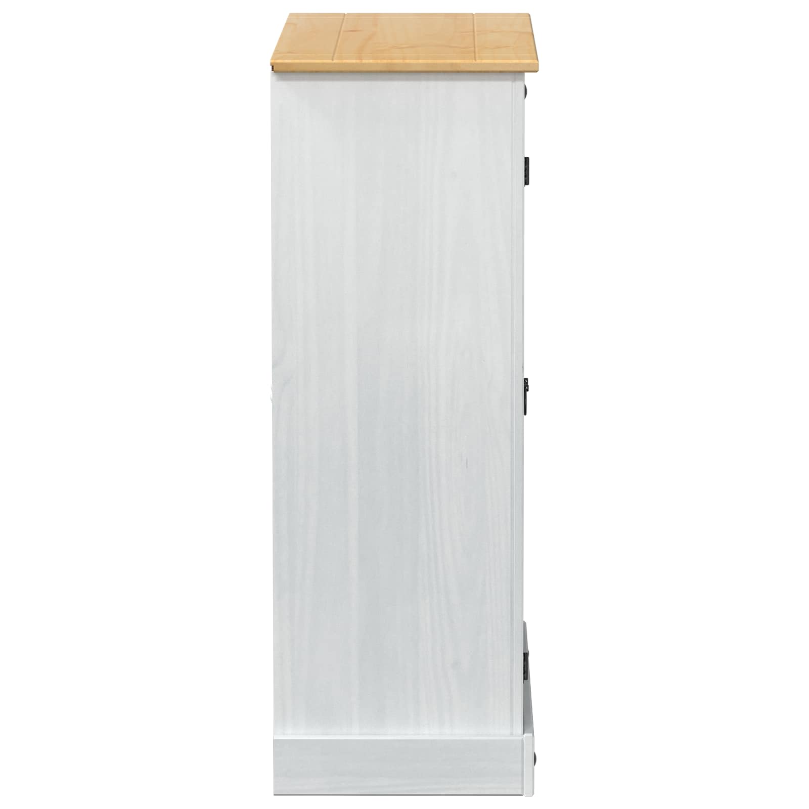 Cipőszekrény polcokkal fehér 86 x 38.5 x 1080 cm tömör fenyőfa