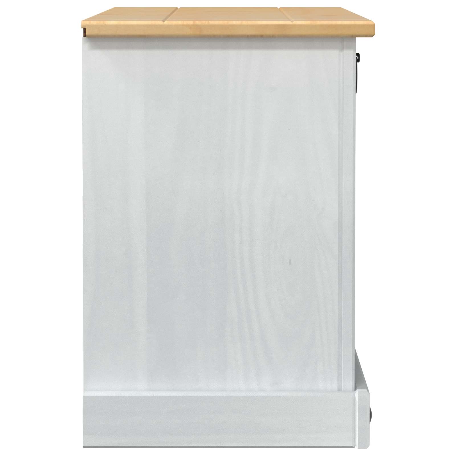 Cipőszekrény corona fehér 99 x 32 x 49 cm tömör fenyőfa