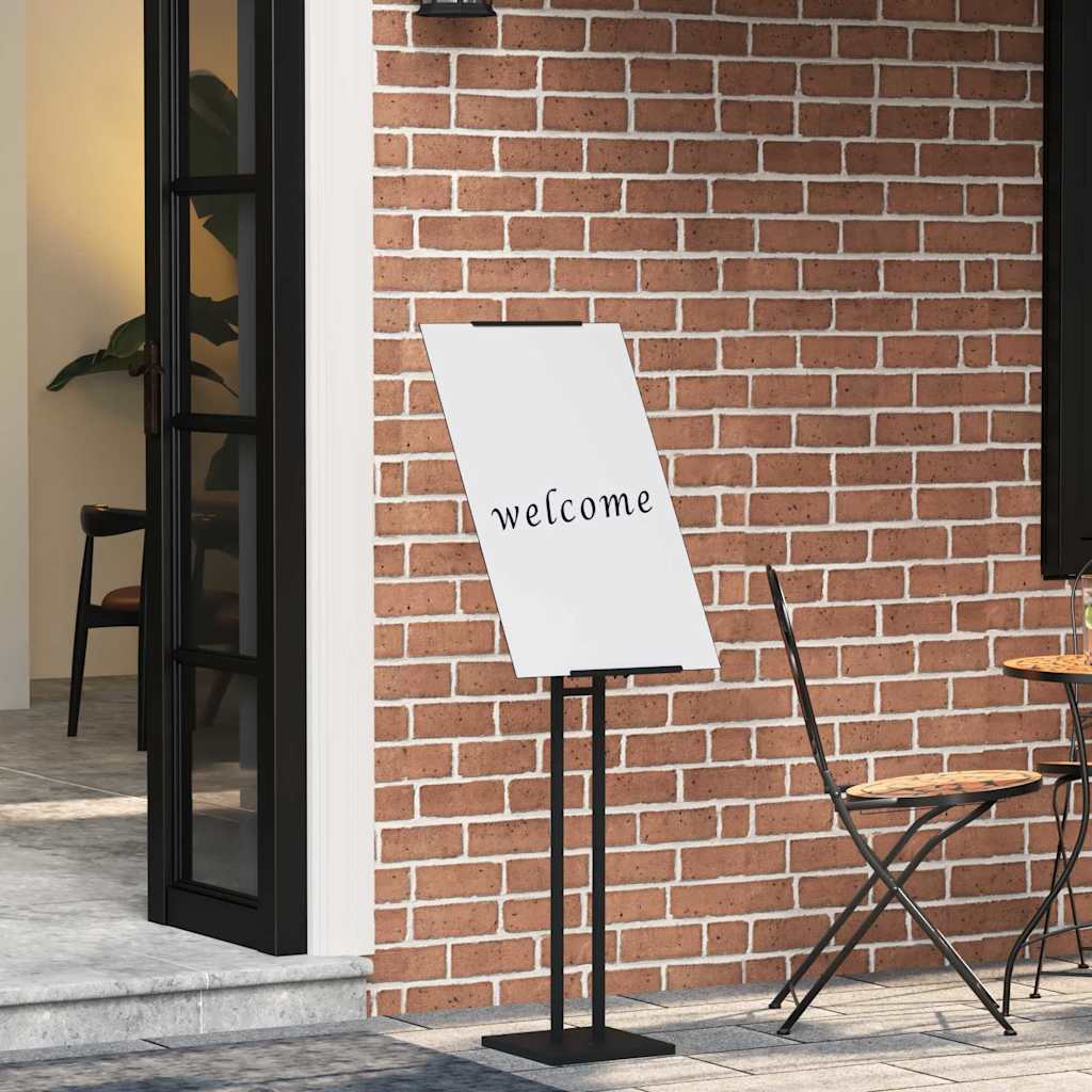 Kiállító állvány fekete 26,5 x 26,5 x 127 cm acél