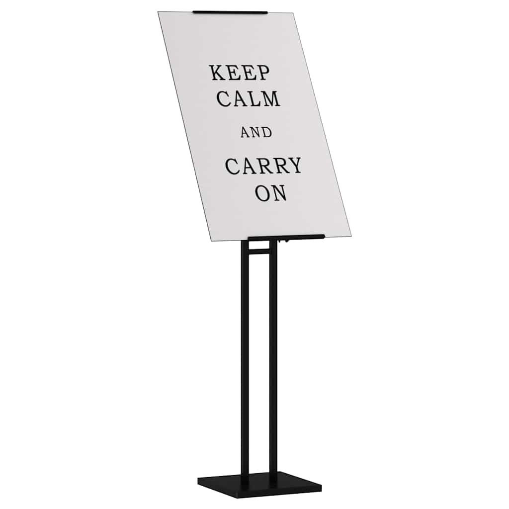 Kiállító állvány fekete 26,5 x 26,5 x 127 cm acél