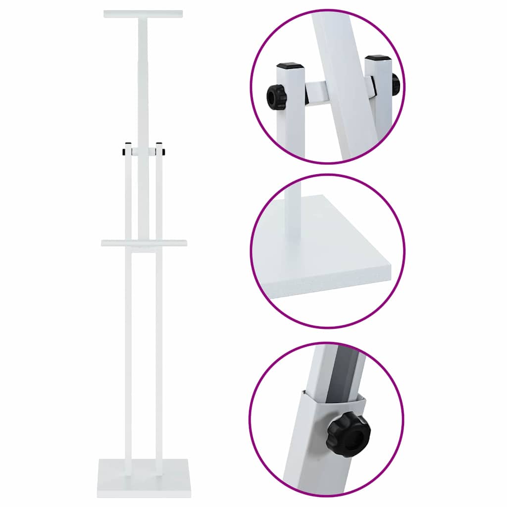 Kiállító állvány fehér 26,5 x 26,5 x 127 cm acél