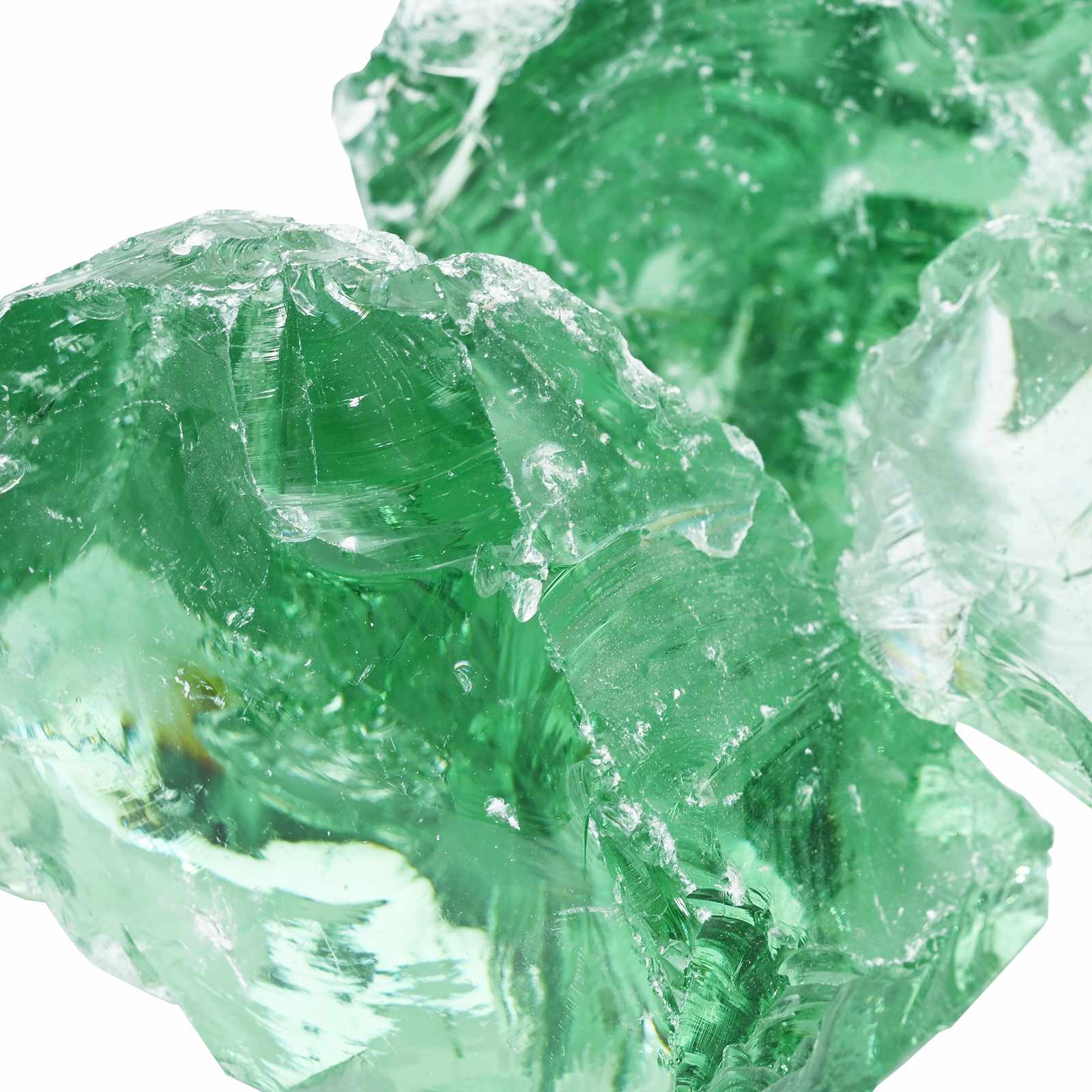 Kerti kövek világos zöld 12 cm üveg