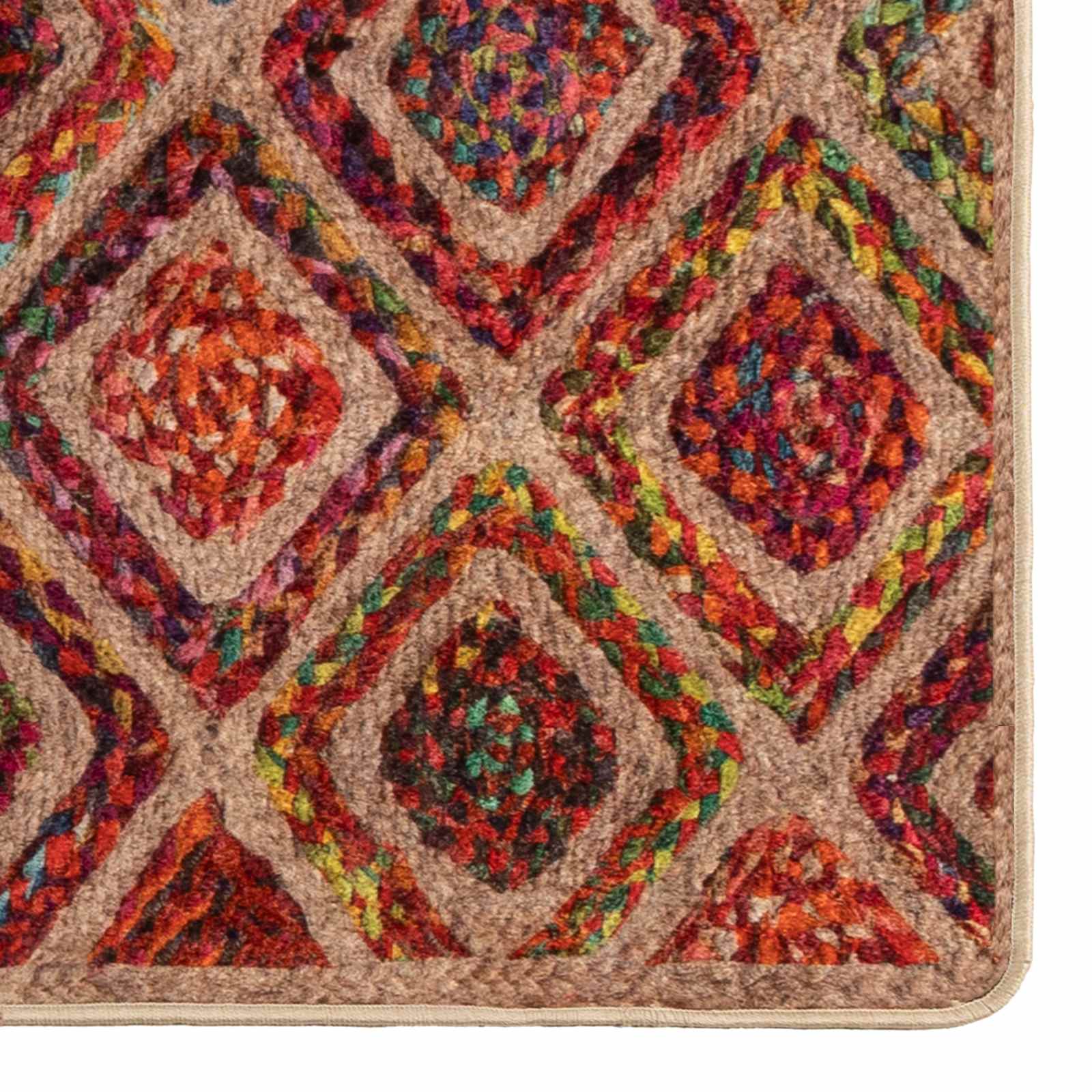 Szőnyeg futó marsa sokszínű 50 x 350 cm poliészter és pvc