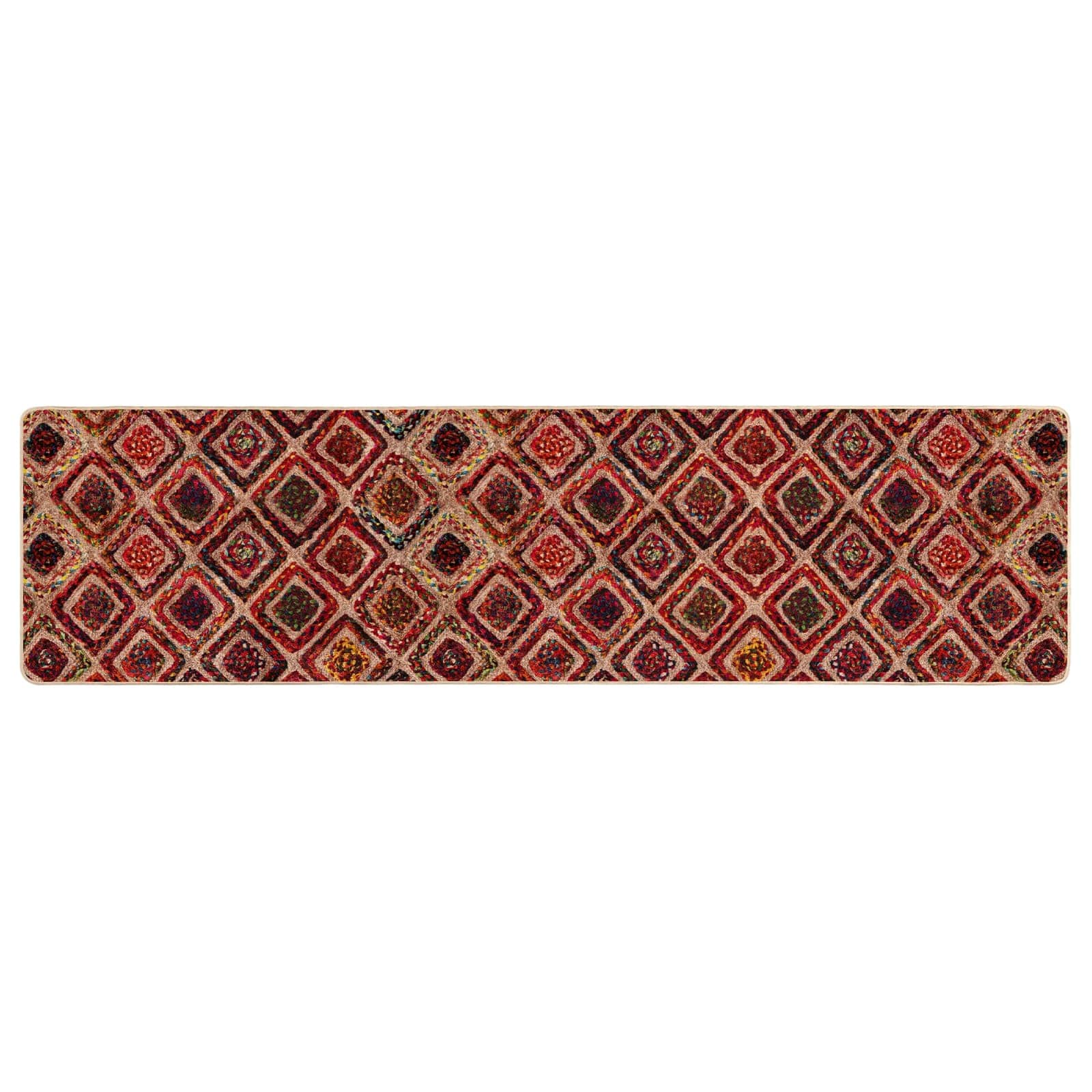Szőnyeg futó marsa sokszínű 80 x 250 cm poliészter és pvc