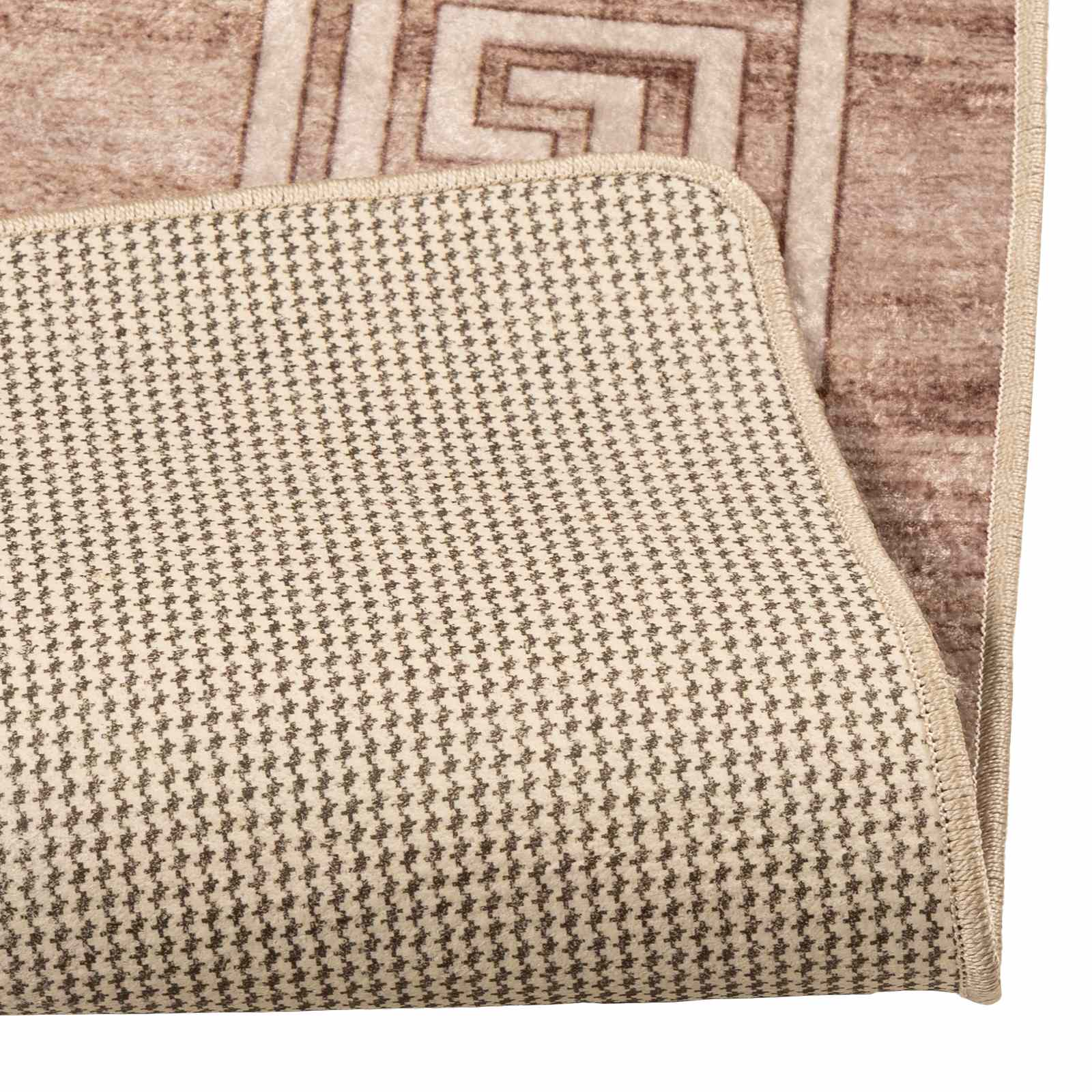Szőnyeg futó marsa fehér 80 x 250 cm poliészter és pvc