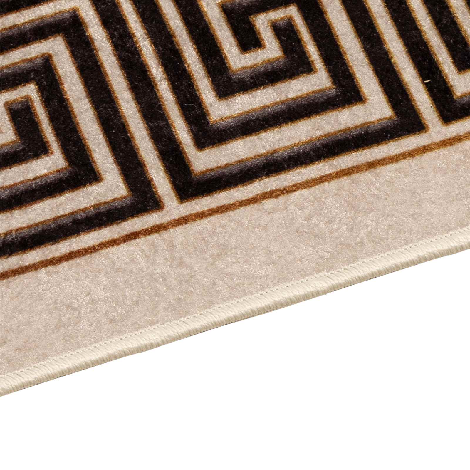 Szőnyeg futó marsa fekete 50 x 100 cm poliészter és pvc