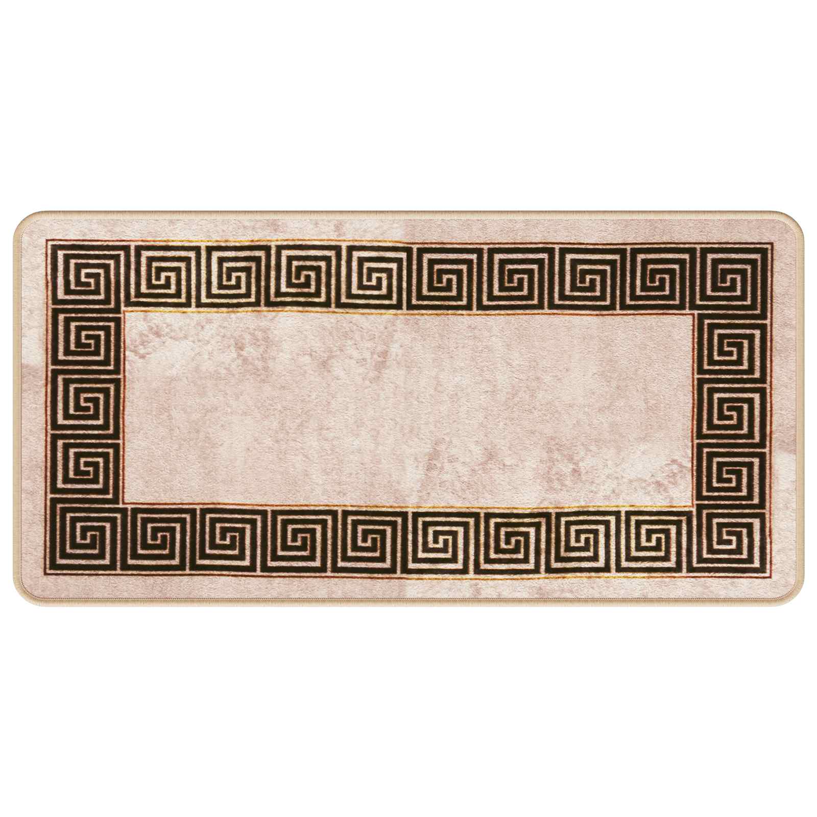 Szőnyeg futó marsa fekete 50 x 100 cm poliészter és pvc