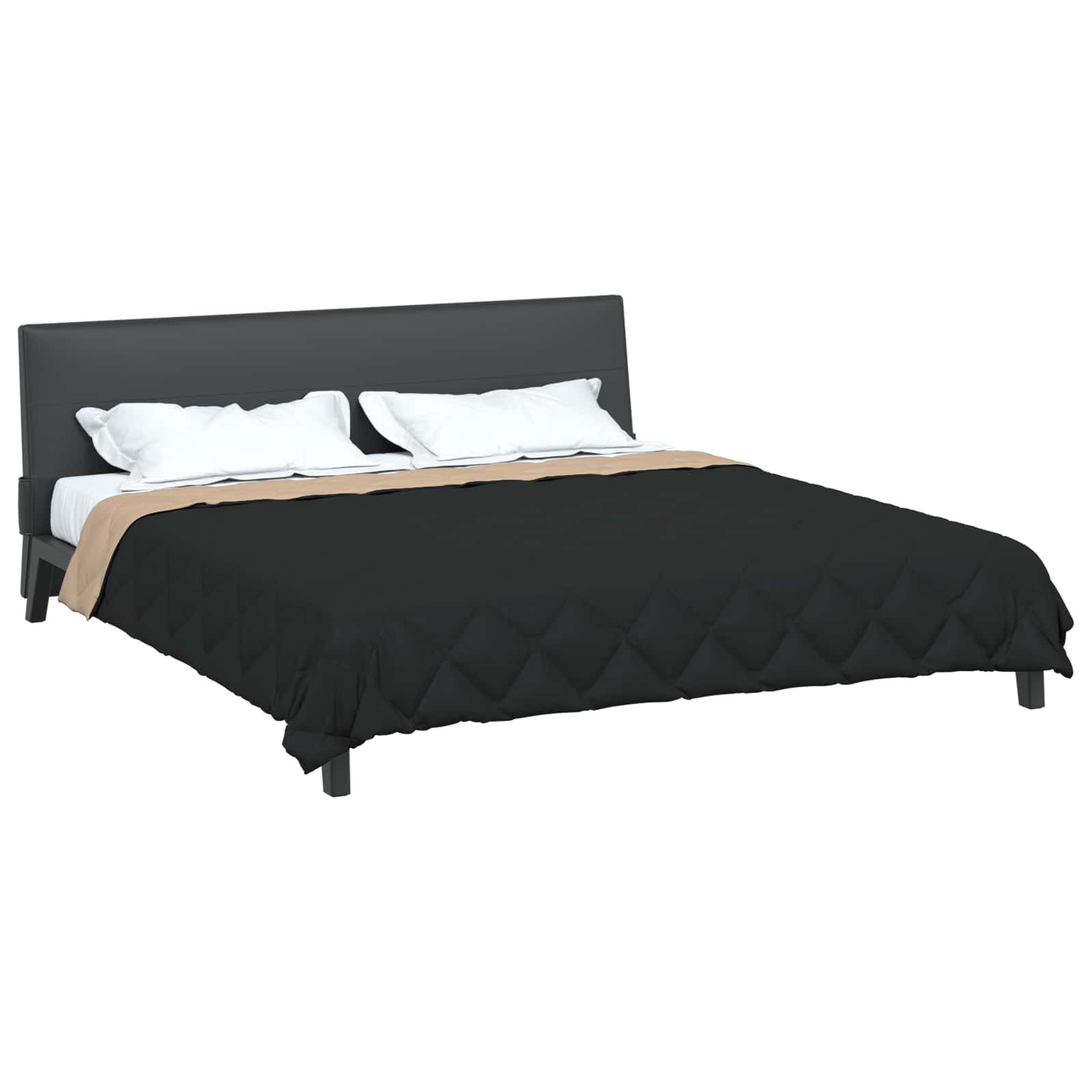 Nyári takarmány fekete és taupe 220 x 260 cm mikroszál