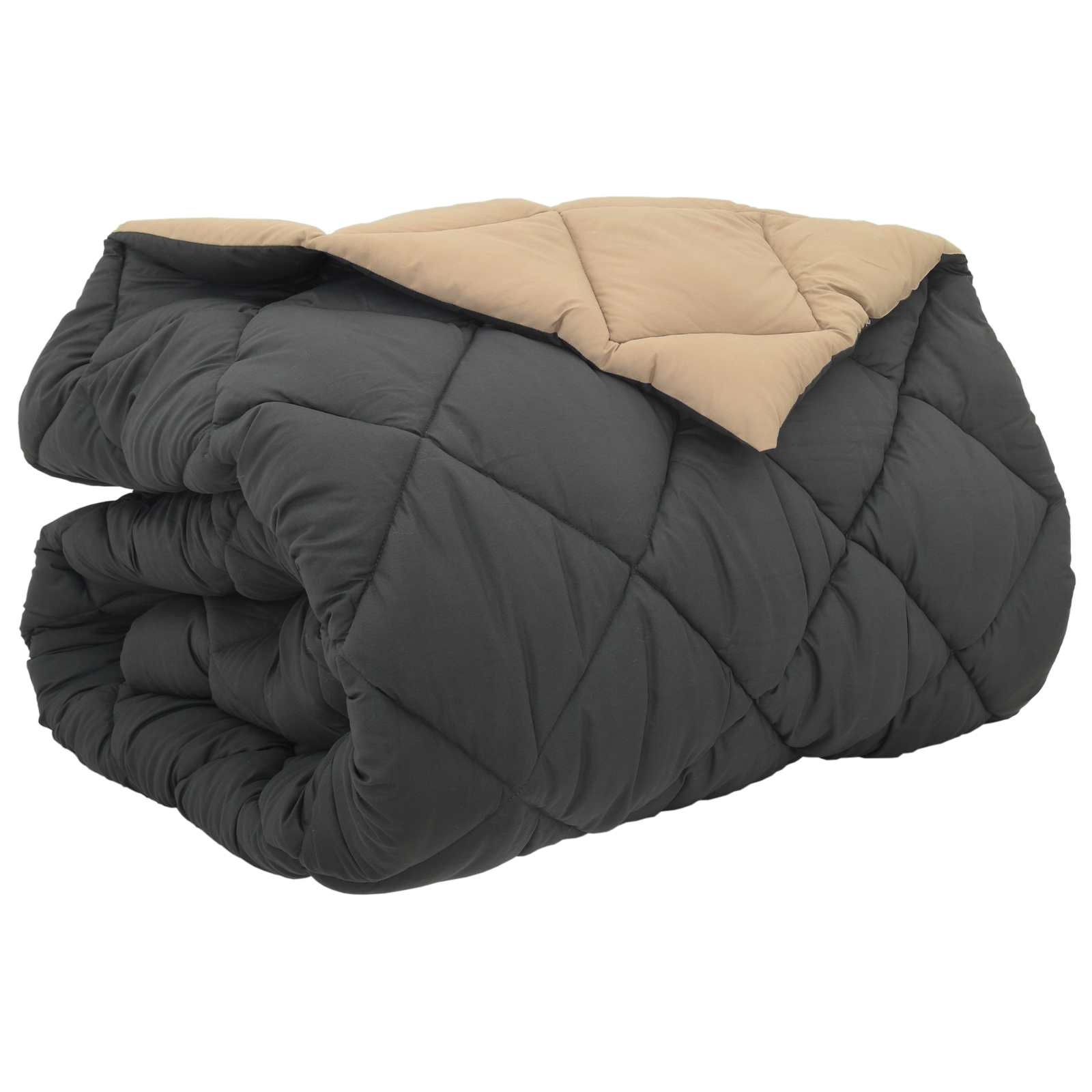 Téli takaró antracit és taupe 200 x 240 cm mikroszál