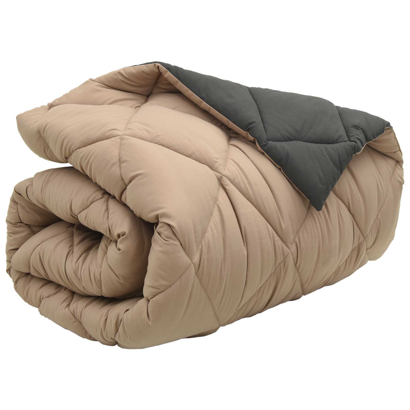 Téli takaró antracit és taupe 135 x 220 cm mikroszál